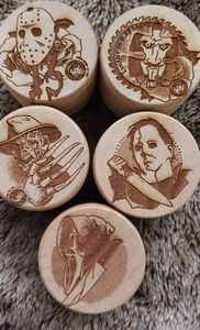 Engraved horror icon jewelry boxes lot!